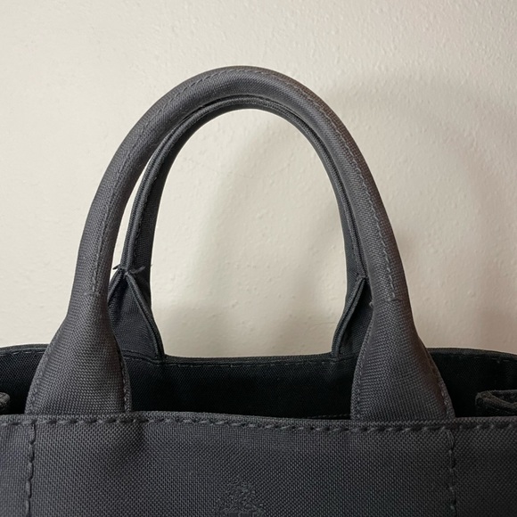 Prada Canapa Canvas tote bag jacquard 2way in black - Picture 7 of 13